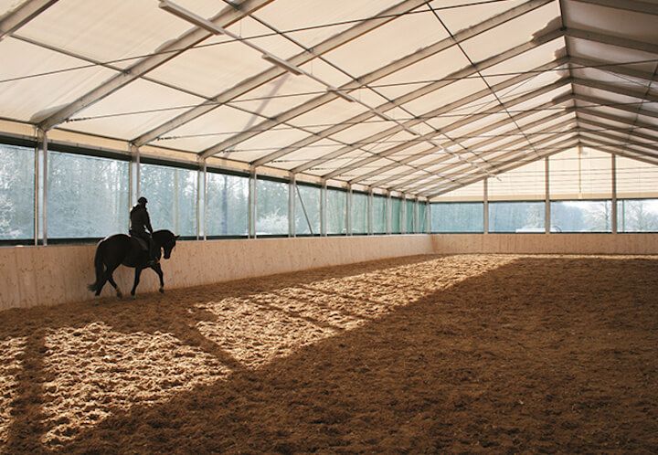 Horse riding halls